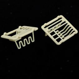 1/12 Scale Miniature 2pcs Porte-vaisselle en Plastique Meubl