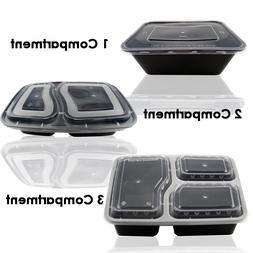 1/2/3 Compartiment Micro-Ondes Lave-Vaisselle Repas Plastiqu