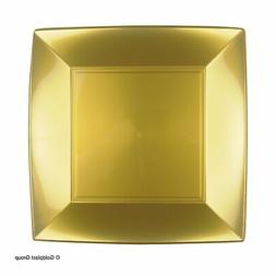 &Eacute;tages Agr&eacute;able Or Carr&eacute;s 23x23 Cm Gold Plast F&ecirc;tes No&euml;