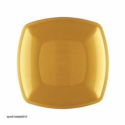 &Eacute;tages Square Or Plastique Pp Gold Plast F&ecirc;tes No&euml;l