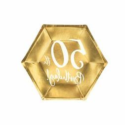 Anniversaire 50 Ann&eacute;es Couleur Or 20x17 Cm 0ybx