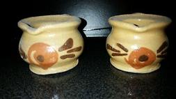 2 ANCIENNE PETITE VERSEUSE CERAMIQUE OBJET DE CUISINE ART PO