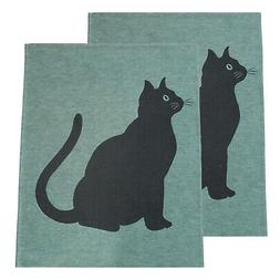 Lin 50x70 Chat Vert Turquoise