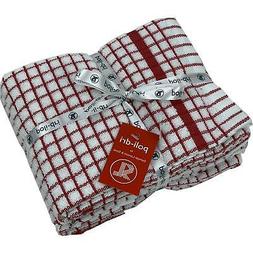 3 X poli-dri 100% Coton Rouge et Blanc Super Absorbant Torch