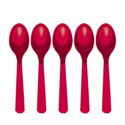 48 Plastique Cuill&egrave;res - Lourd Duty Lavable R&eacute;utilisable F