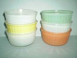 Vintage : 4 Huile Calv&Eacute; 2 Duralex Made In France