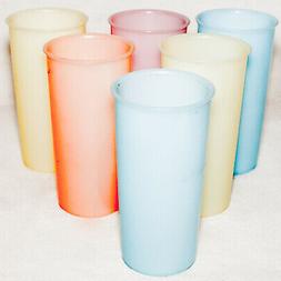 6 Tupperware Gobelets Annees 70 Vintage Set 6 Pastel Tumbler
