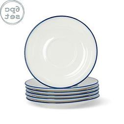 6x Nicola Spring Ferme 5" soucoupe blanche Shabby Chic Vinta