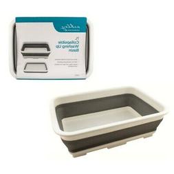Lavabo Bol Gris Blanc Espace &Eacute;conomie Camping Plastique