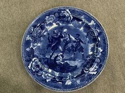 Ancien Anglais Wedgwood The Spirit De 76 Yankee Doodle Bleu 