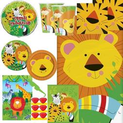 Animal Jungle F&ecirc;te Fournitures Vaisselle, Ballons & D&eacute;cora