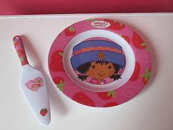 Assiette bebe enfant decor Charlotte aux fraises plus pelle 