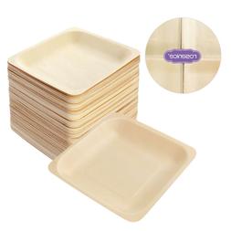 Assiette en Feuille assiettes Rectangle du Feuille Palmier B