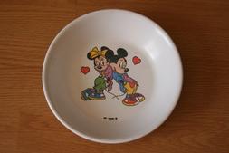 Assiette Plastorex Disney Mickey & Minnie Vintage 1968 Made 