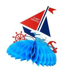 D&eacute;corations Pom Poms Voile Bateau