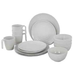 16 Pcs M&eacute;lamine Blanc Cass&eacute; Voyage De Camping Pique-nique