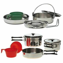 Camping Batterie de Cuisine Inox Ext&eacute;rieur Ensemble Cuisini