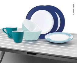 Camping Service de Table M&eacute;lamine Harmonie 16-teilig 4 Pers