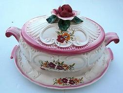 c&eacute;ramique, vaisselle, marmite, art d&eacute;co, comme neuve