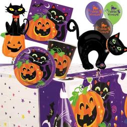 Chat Noir Halloween F&ecirc;te Fournitures Vaisselle,D&eacute;corations