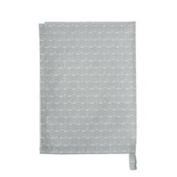 Fleurs Gris Blanc Avec Serviette De Cuisine Krasilnikoff