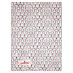 Leah Pale Rose Avec Fleurs Coton 50x70
