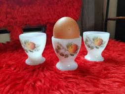 COQUETIER VINTAGE ARCOPAL D&Eacute;COR POMME CUISINE OEUF