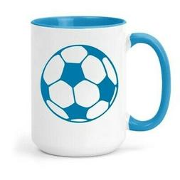 Deux Ton Couleur Football Tasse
