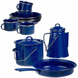 De Camping Vaisselle &Eacute;mail Pan-pot 13tlg