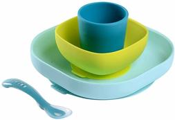 Bebe Assiette Et Bol Avec Ventouse Cuillere Verre En Silicon