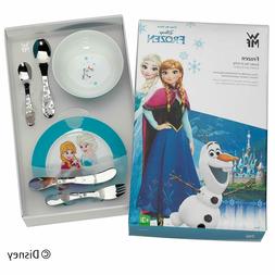 Pour Enfant 6 Pi&egrave;ces Plateau Bol Et Couverts Acier Inox