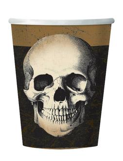 halloween fete vaisselle decorations effrayant crane squelet