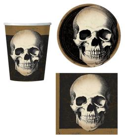 D&eacute;corations Effrayant Cr&acirc;ne Squelette 32pc Set