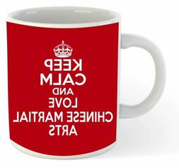 Keep Calm And Amour Chinois Arts Martiaux Tasse - Bleu