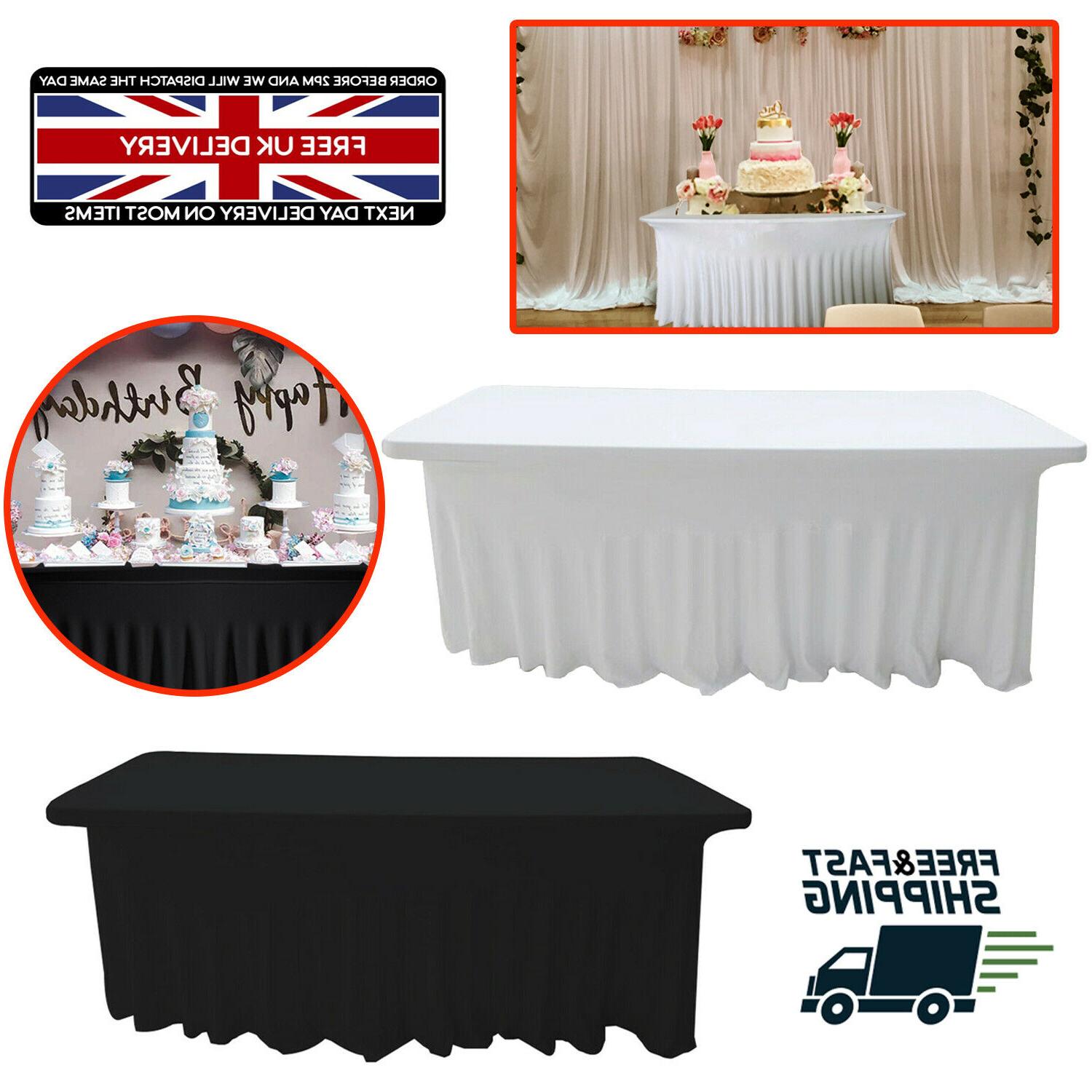 1 8m table tissu rectangle jupe style