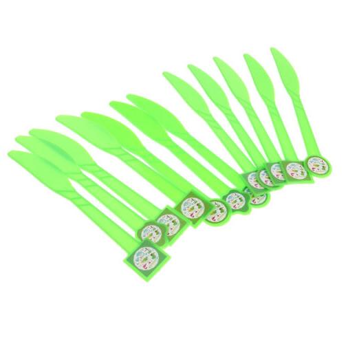 12pcs dinosaure jetables couverts enfant fete d