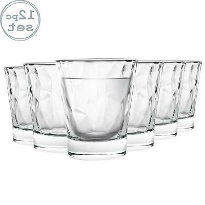 12x diamant dimpled clair lunettes 80ml barware