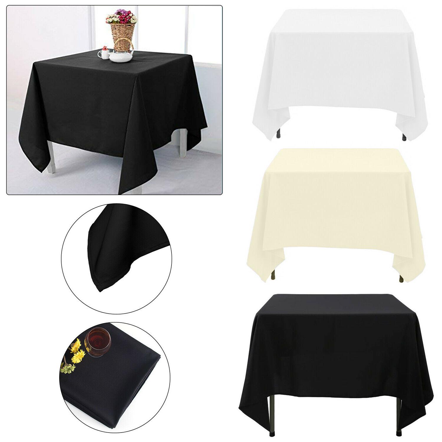 137x137cm carre uni table tissu coton mariage