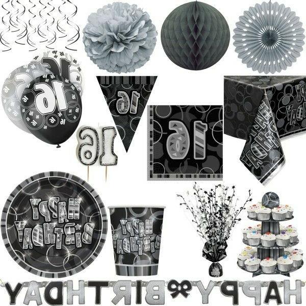 16 decoration anniversaire fete set fete argent