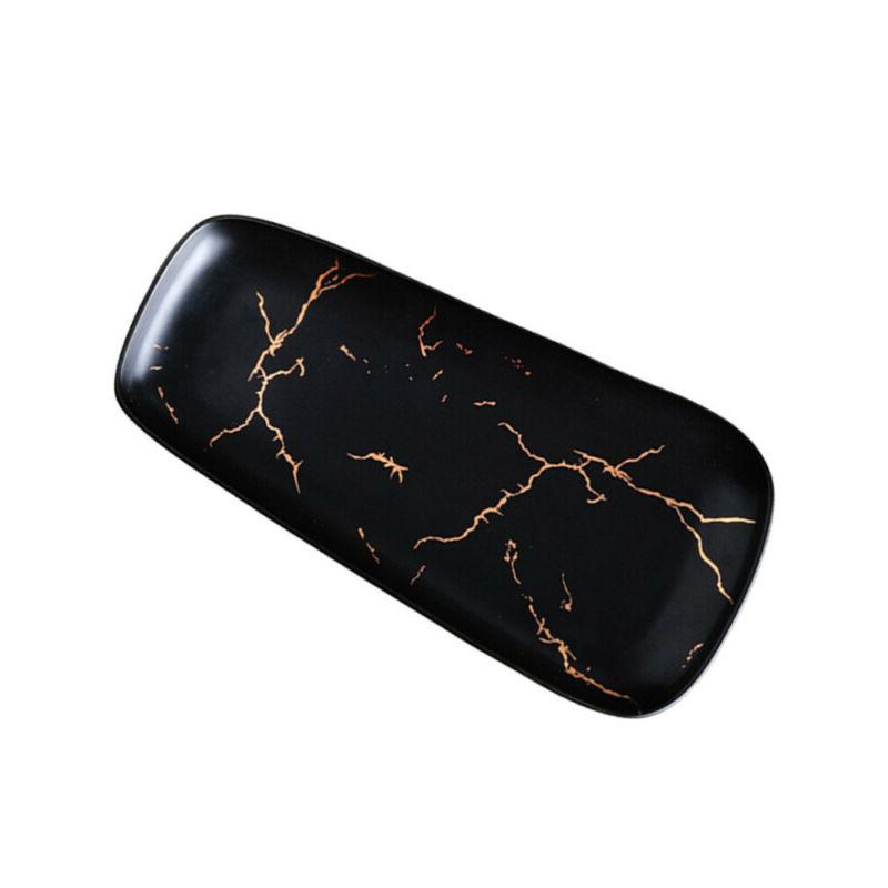 1pc vaisselle en ceramique motif de marbre