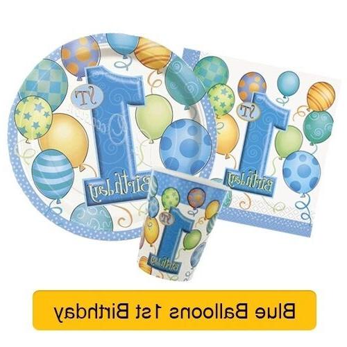 1st ballons anniversaire bleu articles fete premier