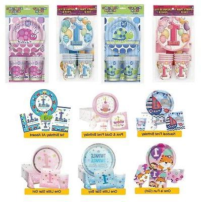 1st pack fete anniversaire 8 vaisselle set