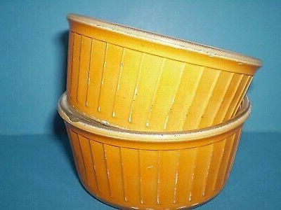 2 anciens ramequins orange made in france