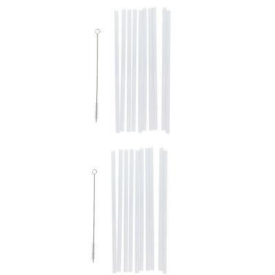 20x pailles reutilisables dur 2x brosse vaisselle