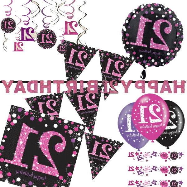 21st rose brillant celebration anniversaire age vaisselle