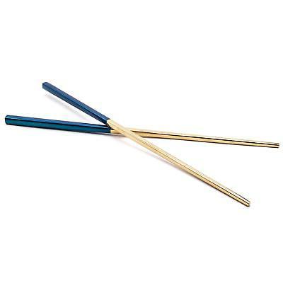 2x baguettes en bois 23cm acier inoxydable