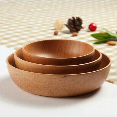 3 pieces ensemble de bols en bois