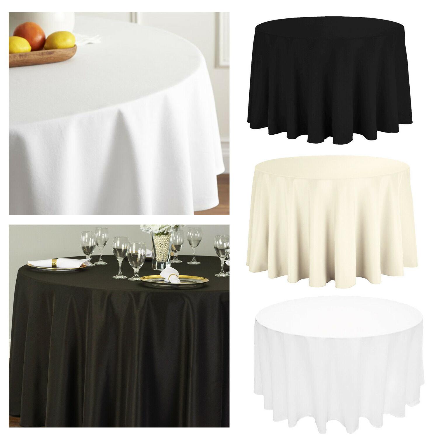 335cm rond uni table tissu polyester housse