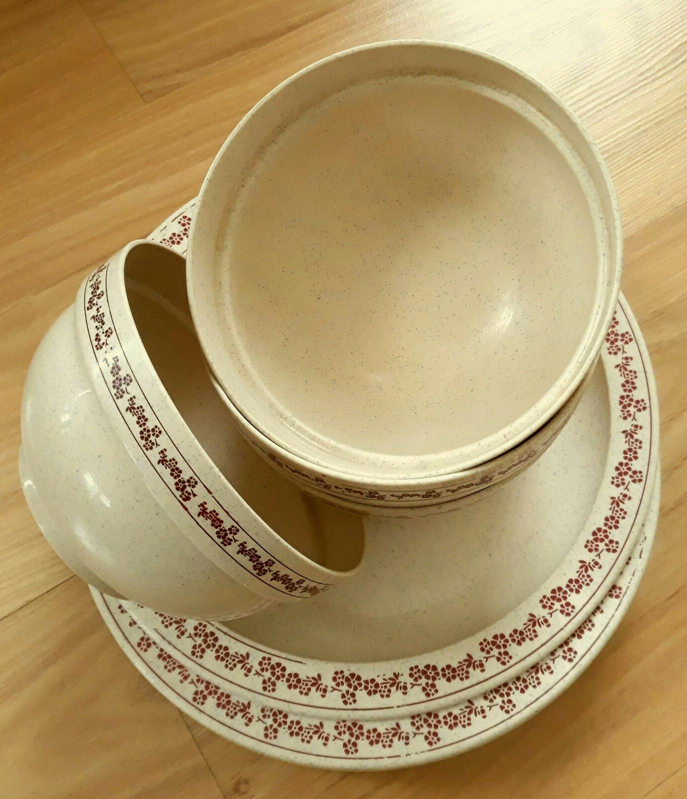 4 assiettes de camping pique nique 4