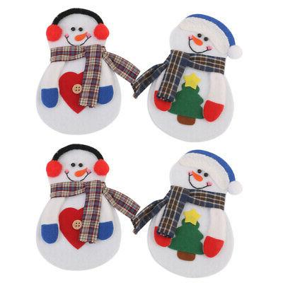 4 pieces de noel noel bonhomme de